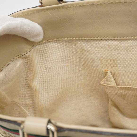 Gucci GG Canvas Sherry Line Tote Bag 257061 Brown Women's - Picture 10 of 16